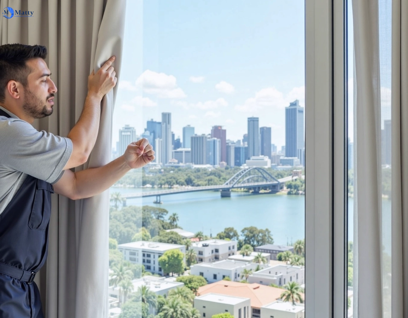 Professional curtain steam cleaning service bonnyrigg-heights-nsw QLD by Matty Curtain Cleaning